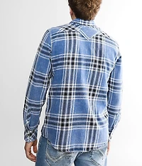 Washed Plaid Athletic Shirt