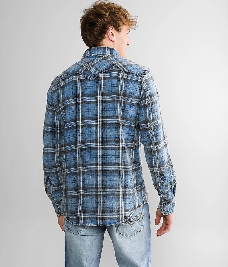 Brushed Plaid Athletic Shirt