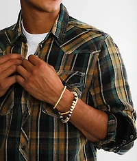 Brushed Plaid Athletic Shirt