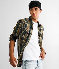 Brushed Plaid Athletic Shirt