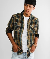 Brushed Plaid Athletic Shirt