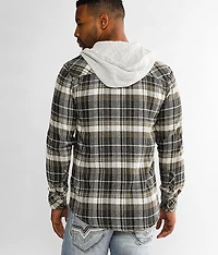 Plaid Standard Hooded Shirt