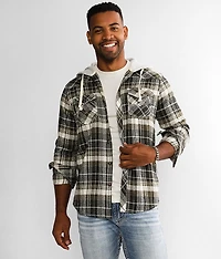 Plaid Standard Hooded Shirt