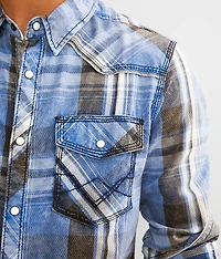 Washed Plaid Tailored Shirt