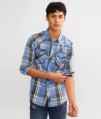 Washed Plaid Tailored Shirt