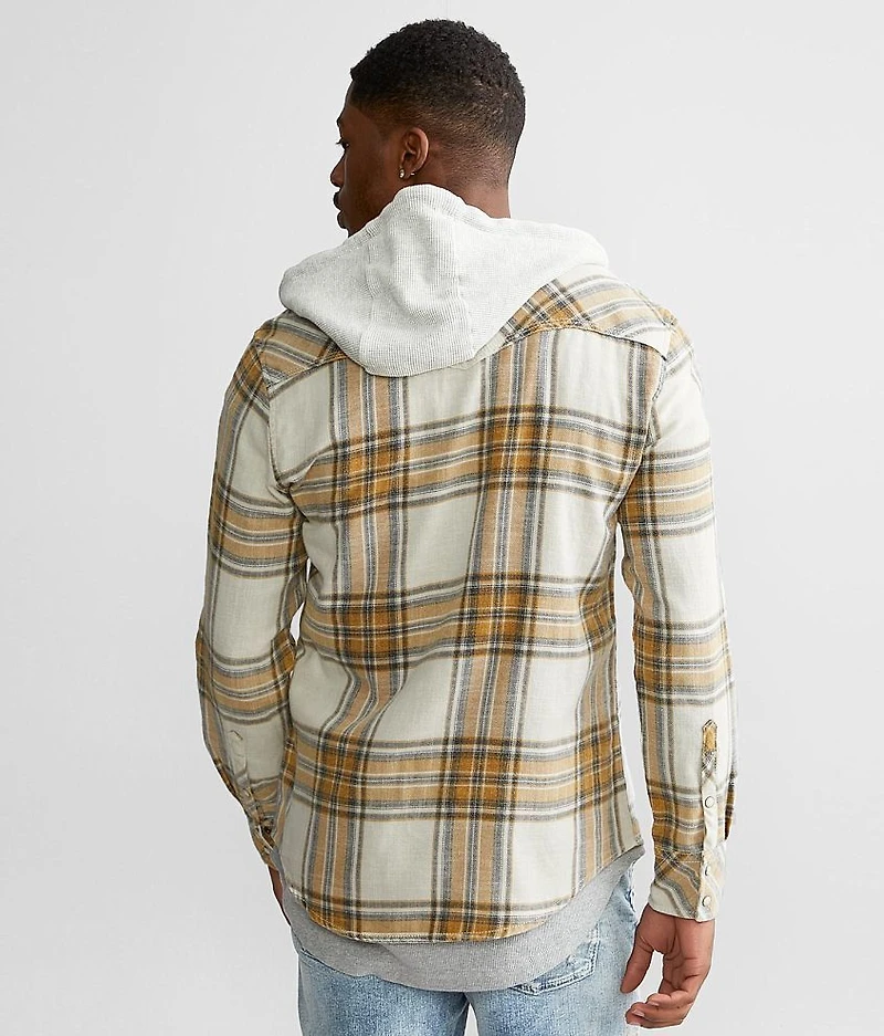 Plaid Standard Hooded Shirt