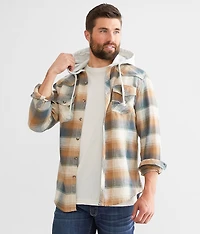 Plaid Athletic Hooded Shirt