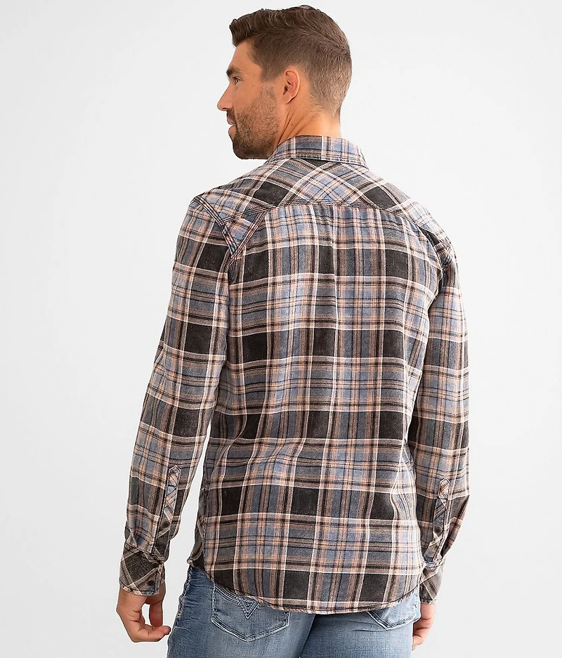 Washed Plaid Standard Shirt