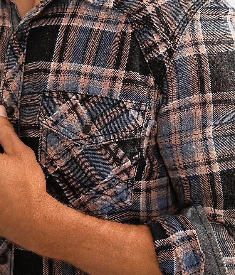 Washed Plaid Standard Shirt