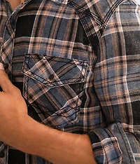 Washed Plaid Standard Shirt