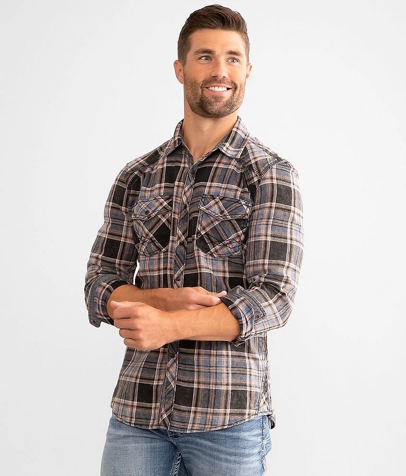 Washed Plaid Standard Shirt