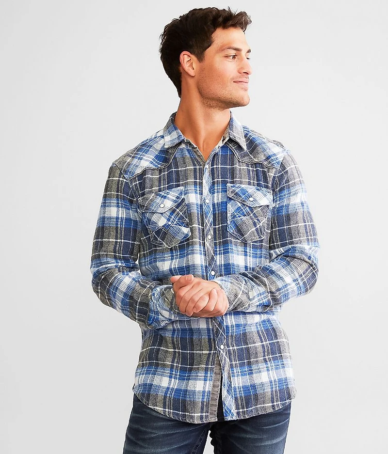 Plaid Athletic Flannel Shirt