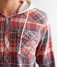 Plaid Standard Hooded Shirt