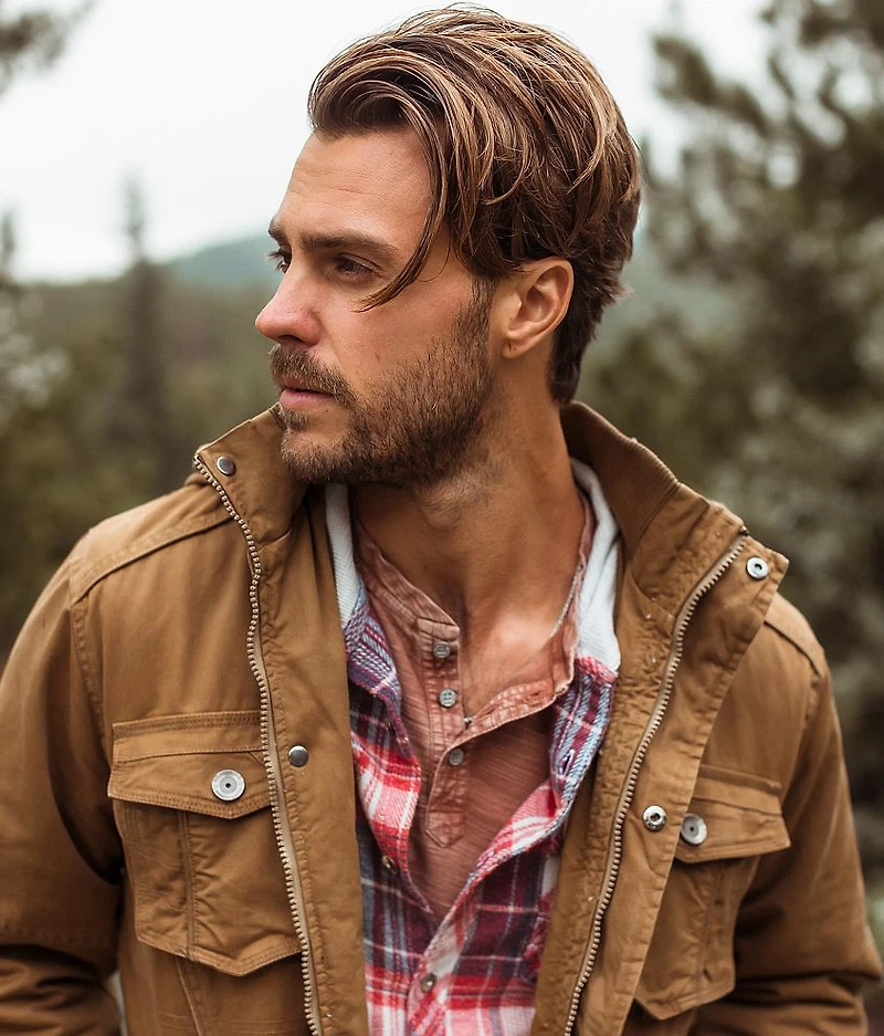 Plaid Standard Hooded Shirt