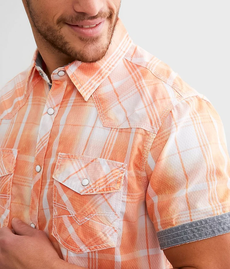 Washed Plaid Standard Shirt