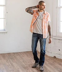 Washed Plaid Standard Shirt