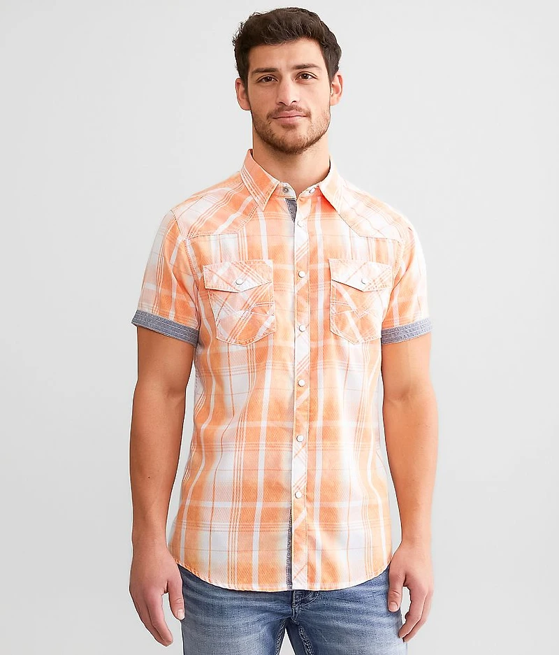 Washed Plaid Standard Shirt