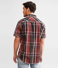 Washed Plaid Athletic Shirt