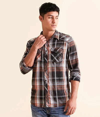 BKE Vintage Plaid Standard Shirt