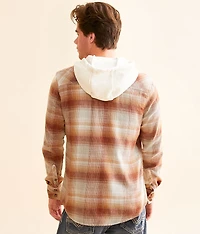 Brushed Plaid Standard Hooded Shirt