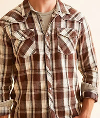 Brushed Plaid Athletic Shirt