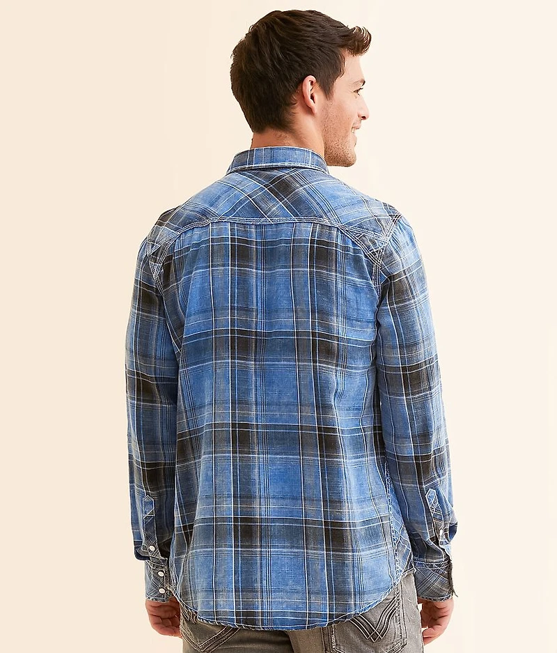 Washed Plaid Standard Shirt