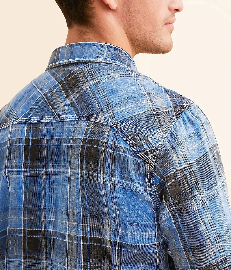 Washed Plaid Standard Shirt