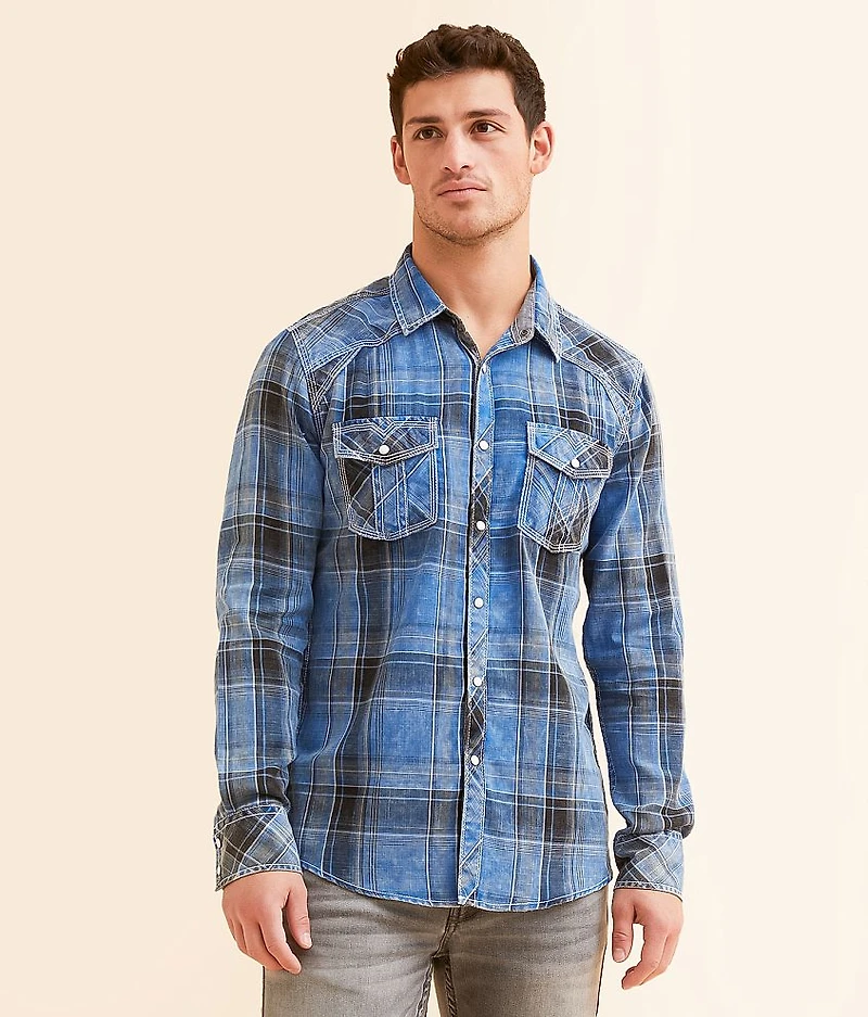Washed Plaid Standard Shirt