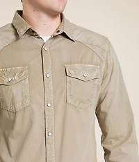 Washed Athletic Stretch Shirt