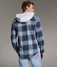 Plaid Standard Hooded Shirt