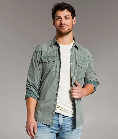 BKE Vintage Athletic Stretch Shirt