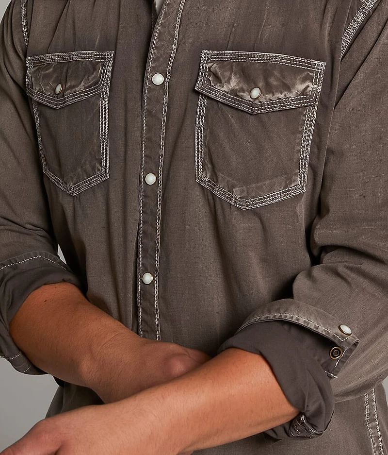 Washed Athletic Stretch Shirt
