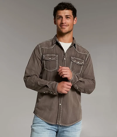 Washed Athletic Stretch Shirt