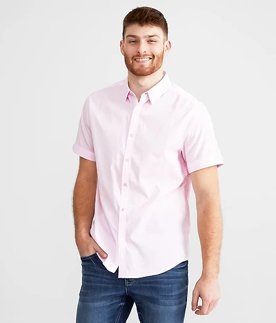 Tonal Checkered Standard Stretch Shirt