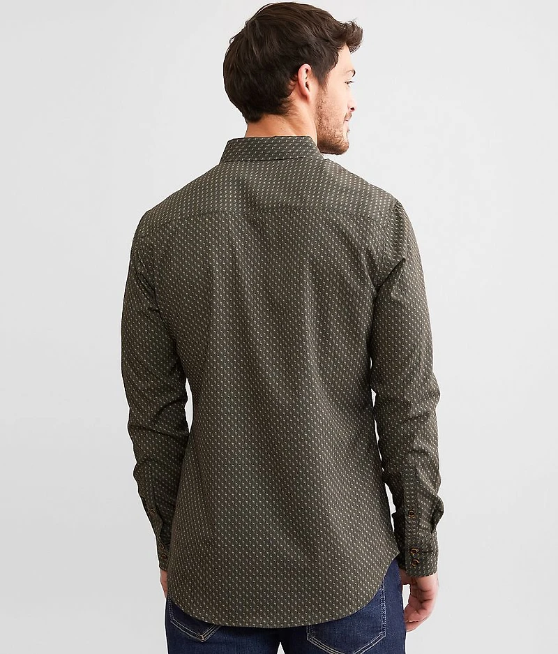 Geo Tailored Performance Stretch Shirt