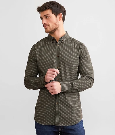 Geo Tailored Performance Stretch Shirt