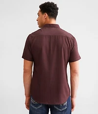 Striped Athletic Performance Stretch Shirt