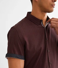 Striped Athletic Performance Stretch Shirt
