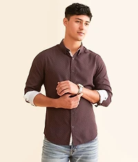 Stripe Tailored Performance Stretch Shirt