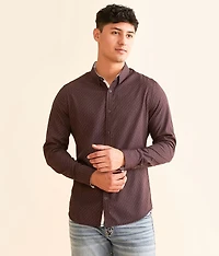 Stripe Tailored Performance Stretch Shirt