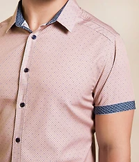 Dot Tailored Performance Stretch Shirt