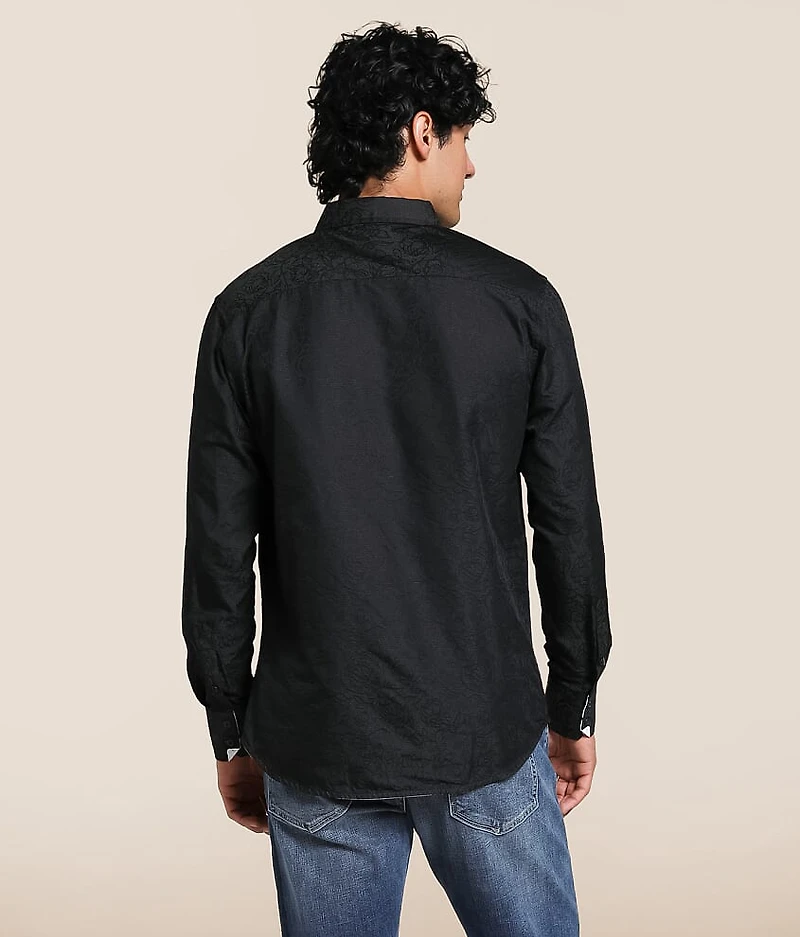 Floral Jacquard Standard Shirt