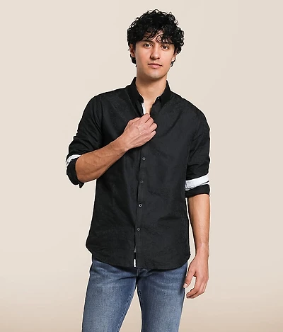 Floral Jacquard Standard Shirt