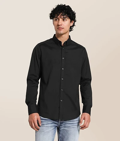 Tonal Embroidered Standard Stretch Shirt