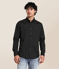 Tonal Embroidered Standard Stretch Shirt
