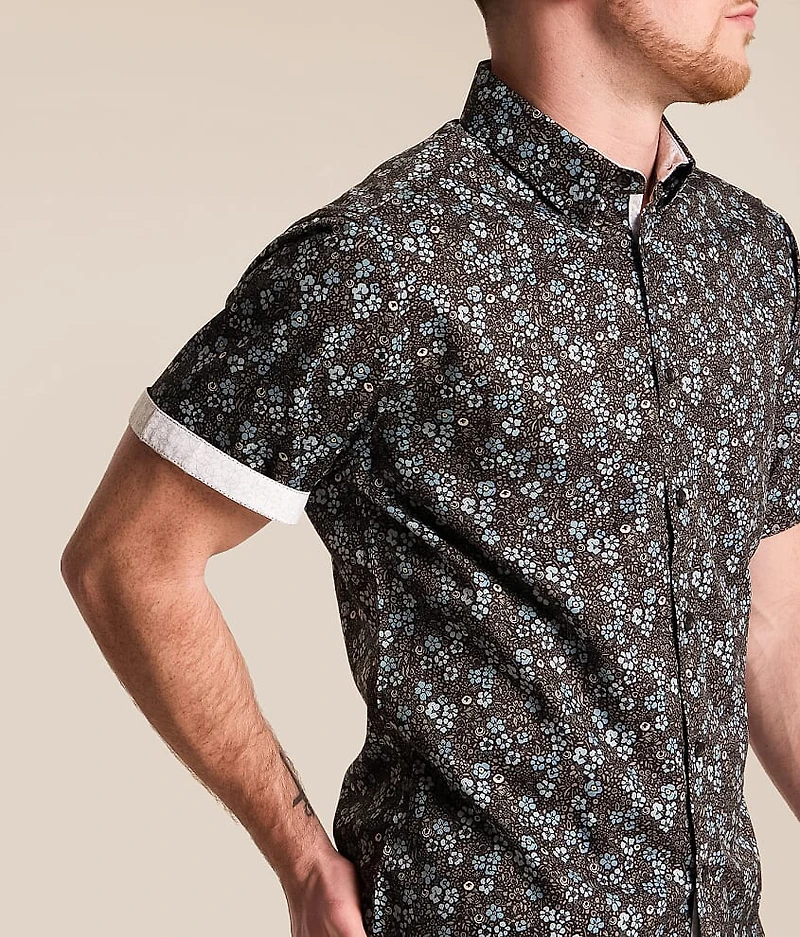 Floral Athletic Performance Stretch Shirt