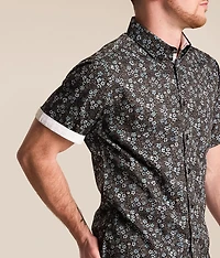 Floral Athletic Performance Stretch Shirt