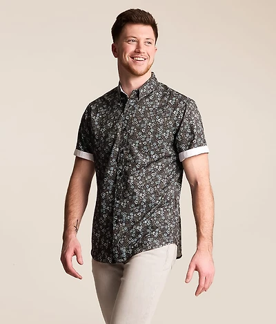 Floral Athletic Performance Stretch Shirt