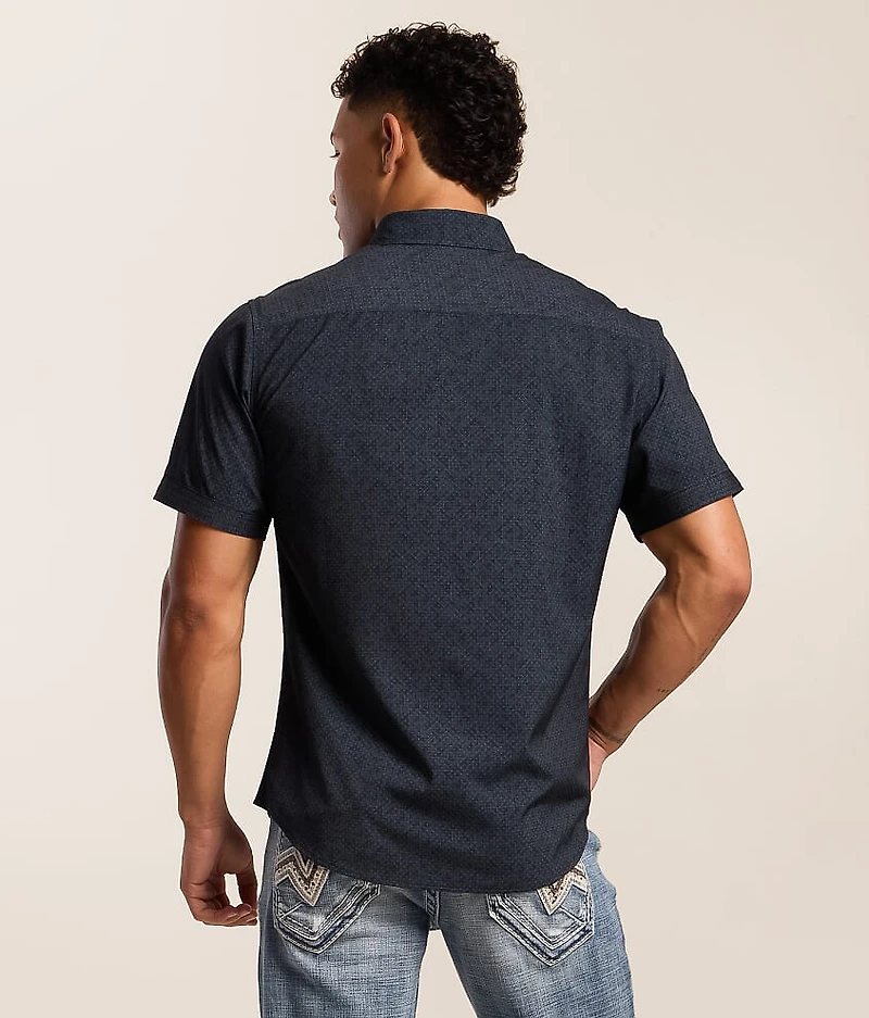 Geo Dot Athletic Performance Stretch Shirt