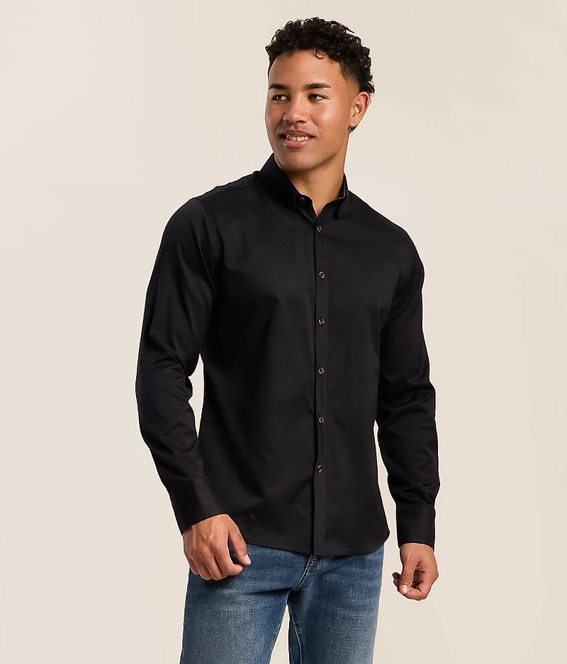 Tonal Diamond Athletic Stretch Shirt